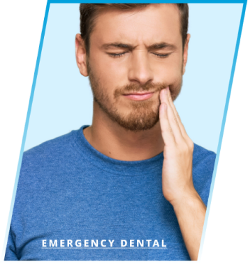 a man holding his hand to his jaw